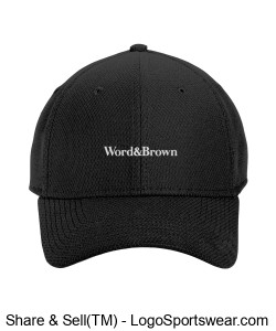 Word And Brown Stretch Cap Design Zoom